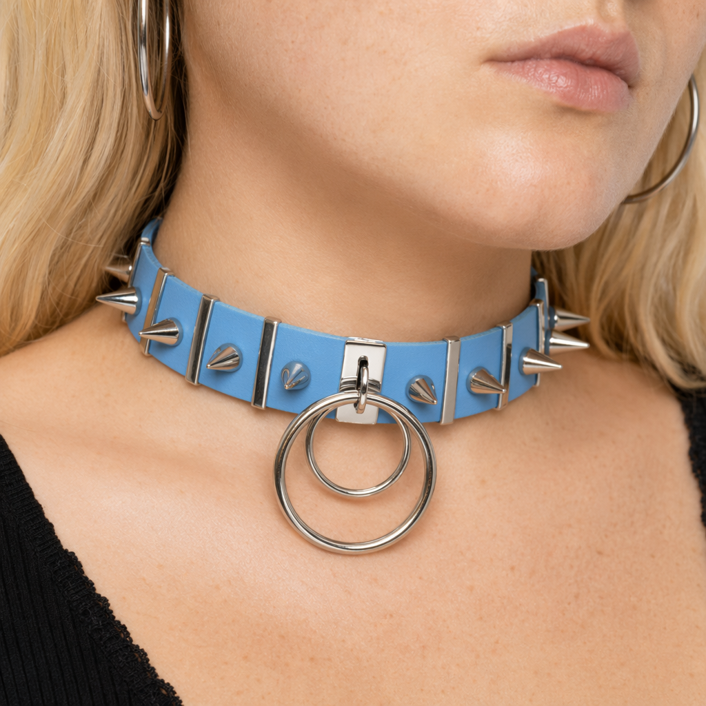 Melancholy Punk Choker light blue