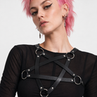 Envy's Starry Faux Leather Set Top ONLY