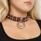 Melancholy Punk Choker brown