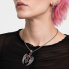Cross Stone Pendant Red