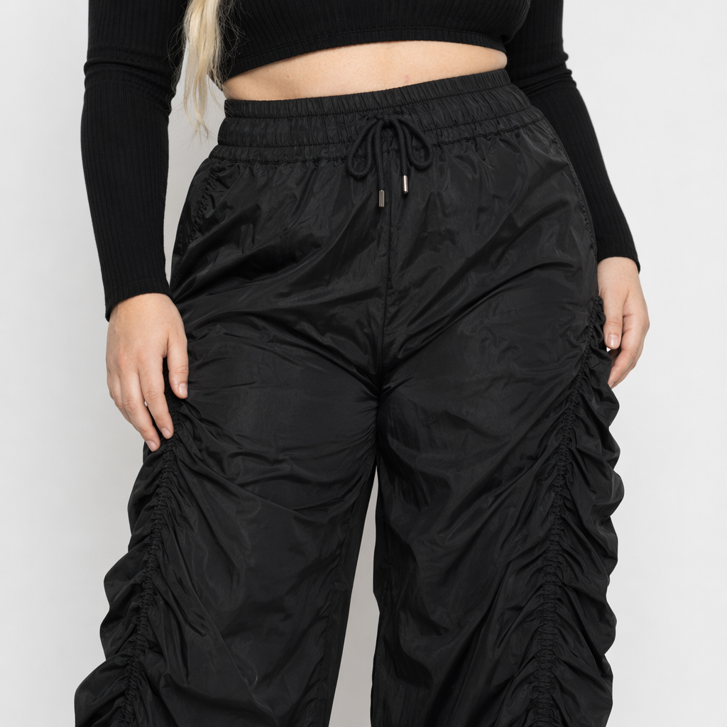 Grunge Y2K Black Baggy Pants Black