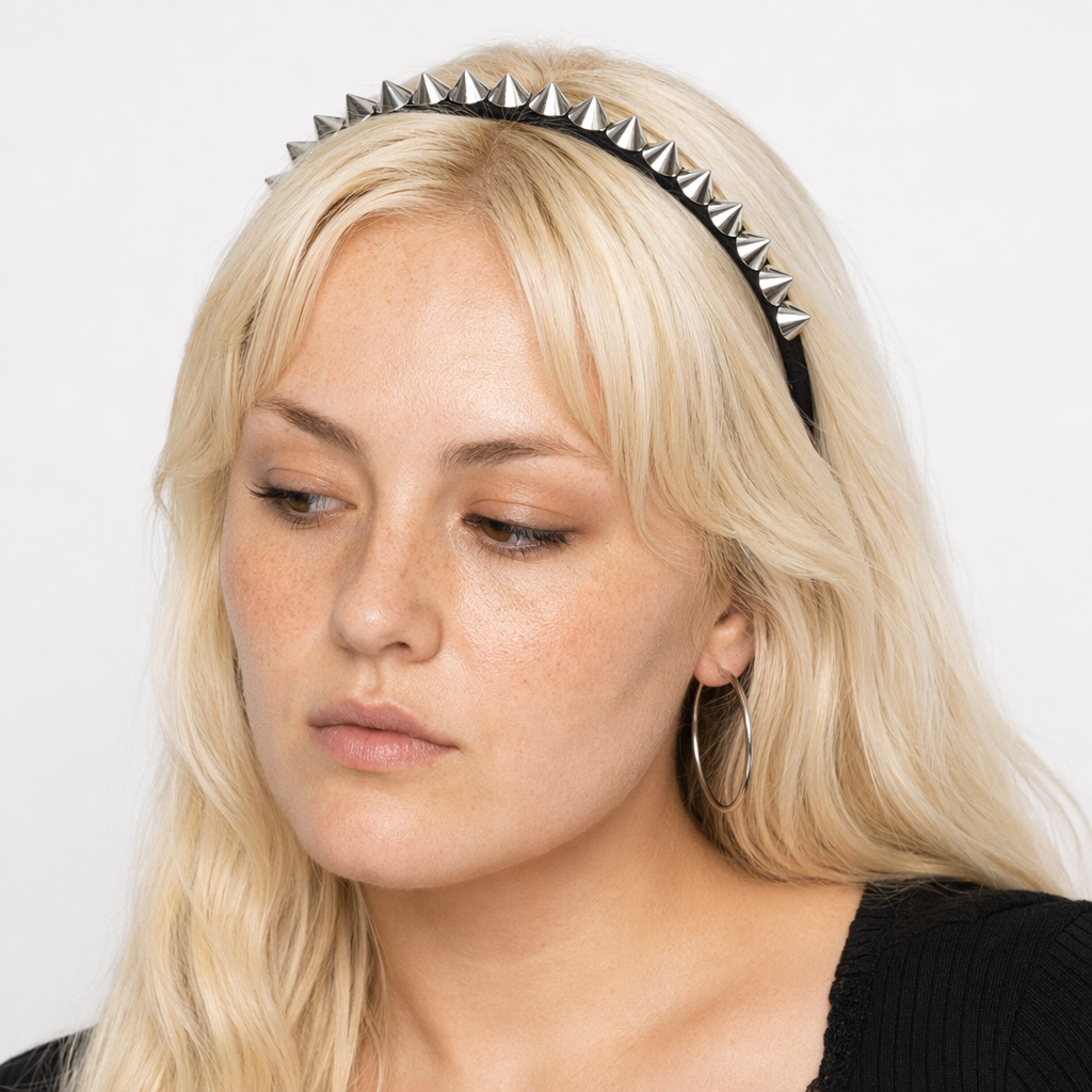 Silver Spike Hairband Default Title