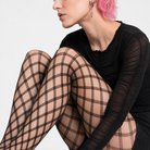 Gothic Black Diamond Tights Default Title