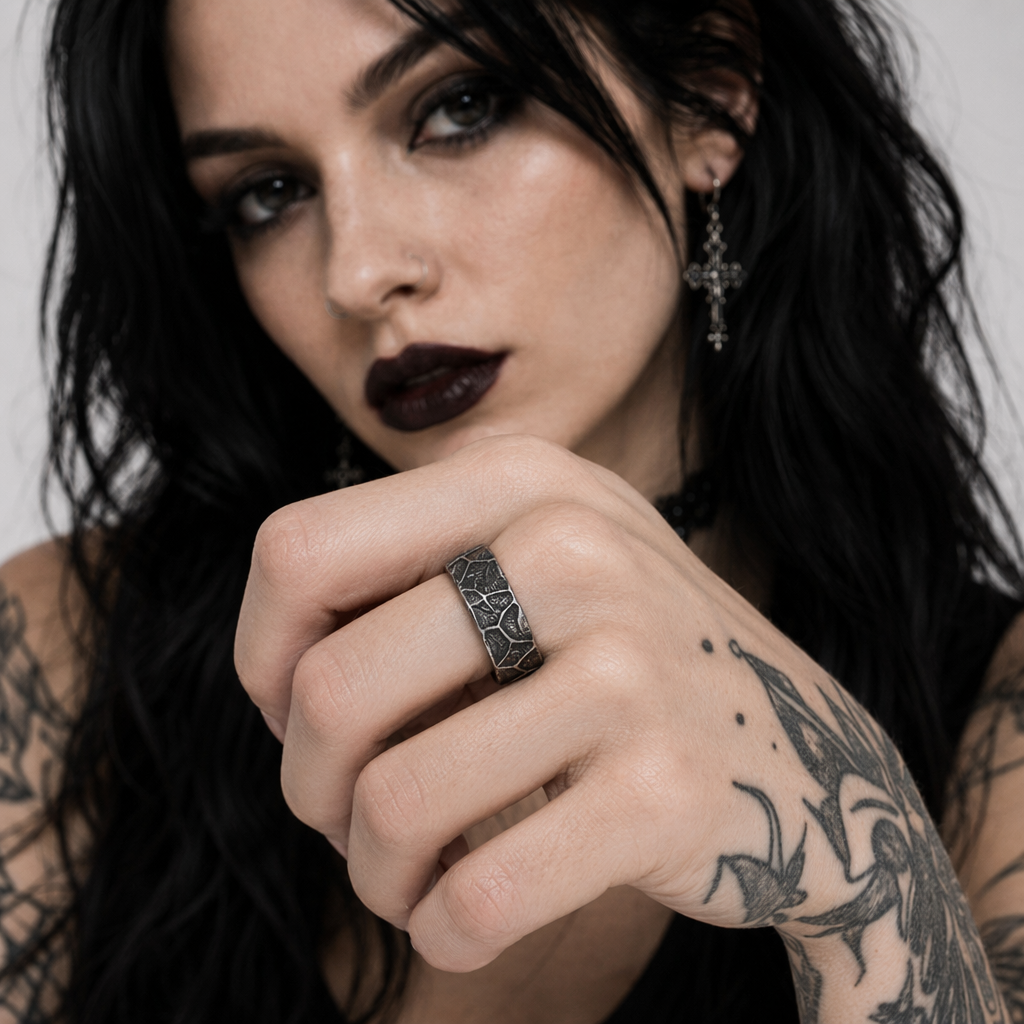 Nordic Viking Retro Steel Ring 7