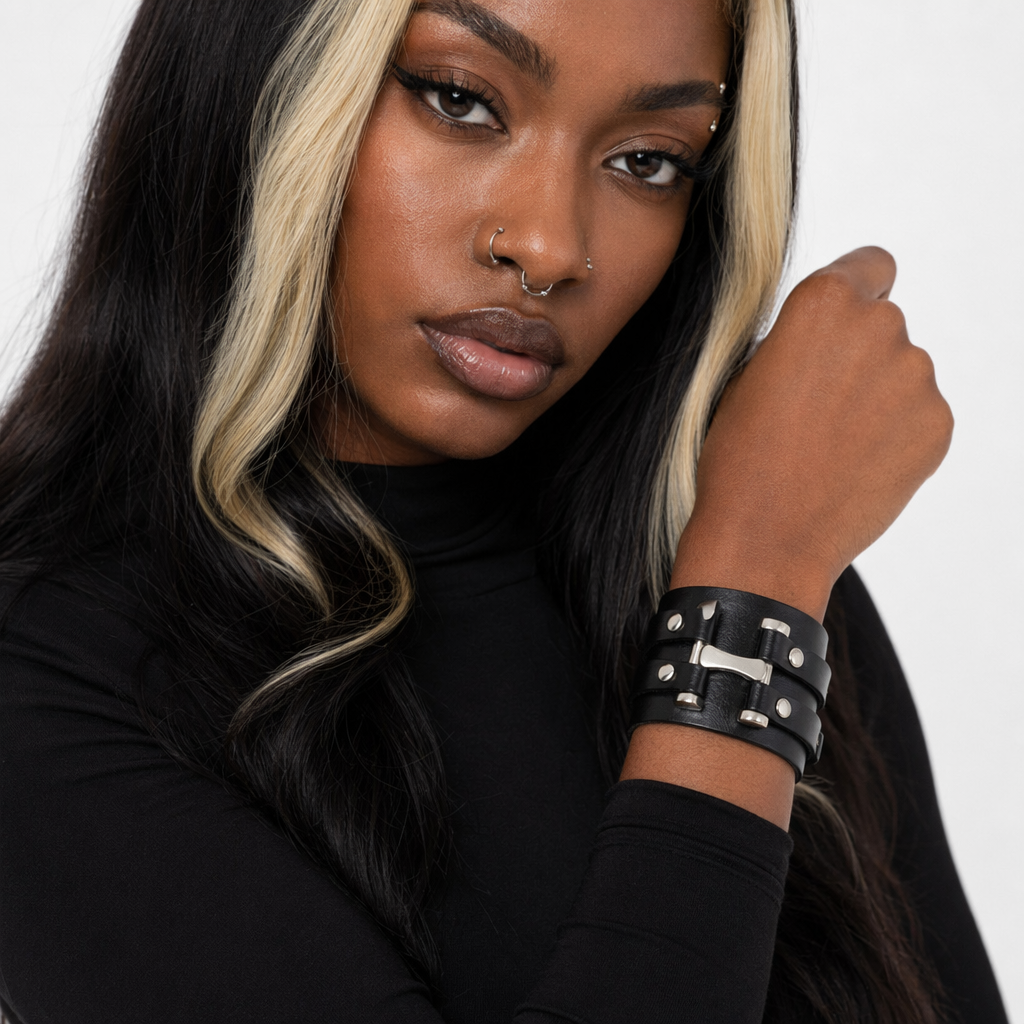 Metallic Leather Bracelets 7