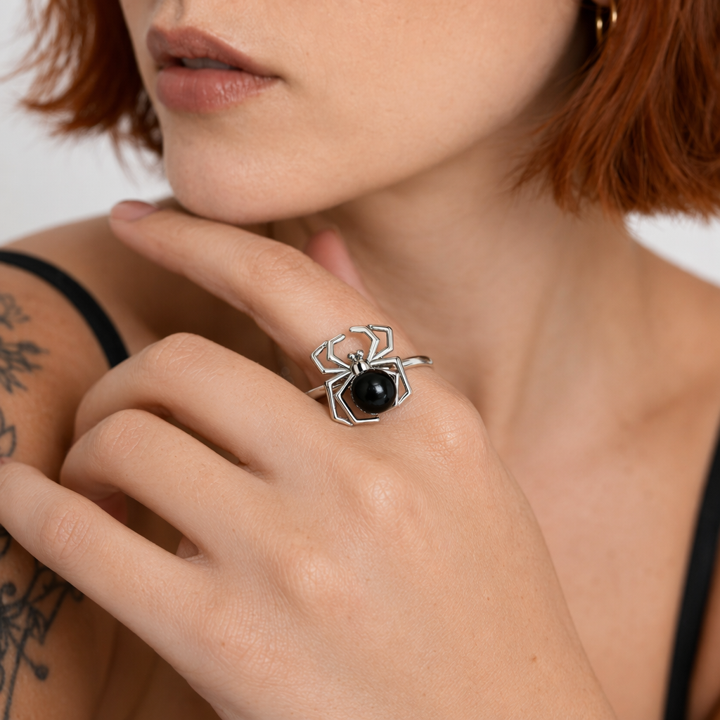 Spider CZ Ring 6