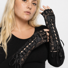"Dark Lace Goth Gloves" Default Title