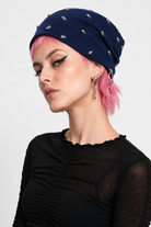 Skull Beanie Blue