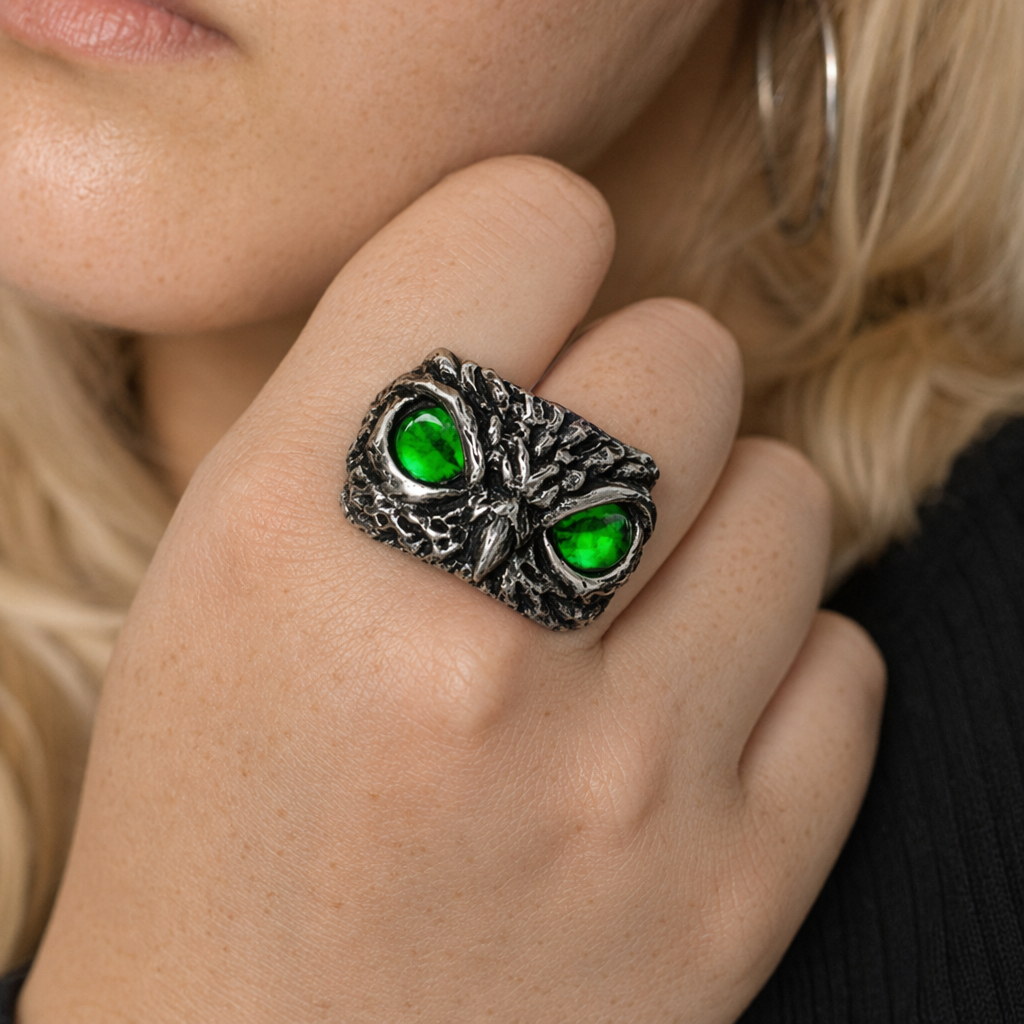 Stainless Owl Ring Alternative 10