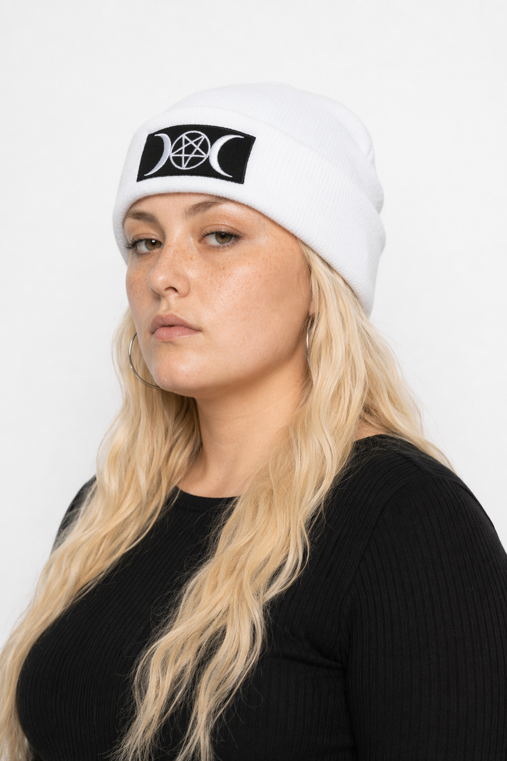 Monochrome Beanie White