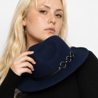 Triple O O-Ring Fedora navy blue