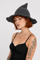 Multiple Color Witch Hat dark gray