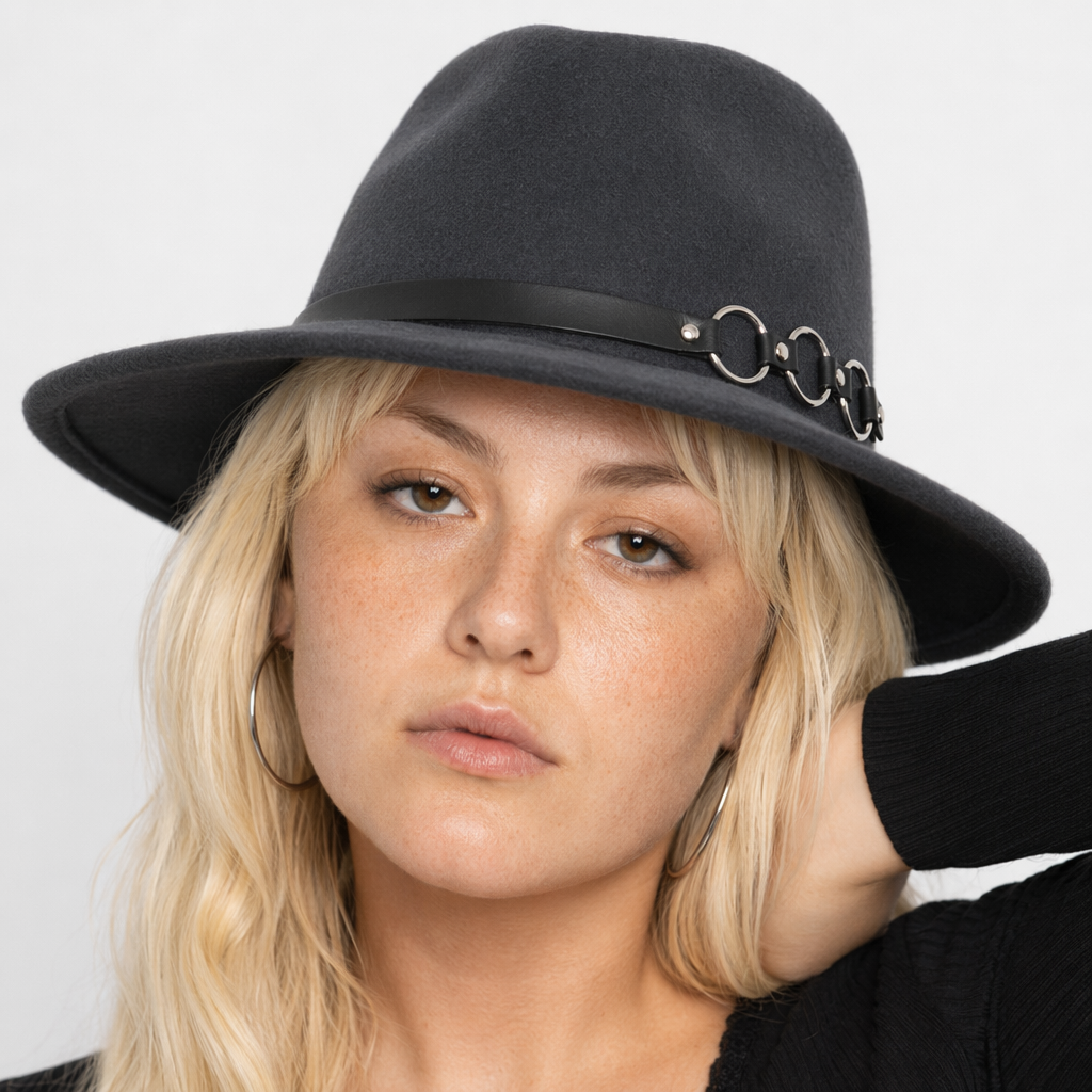 Triple O O-Ring Fedora Dark grey