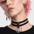 Gothic Pentagram Choker Default Title