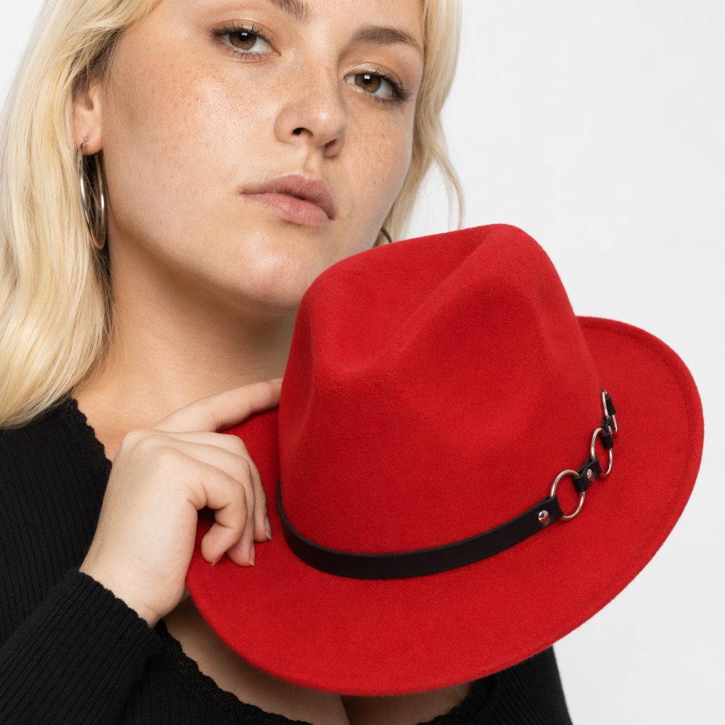 Triple O O-Ring Fedora Red