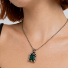 Explosive Gothic Claw Pendant Green stone