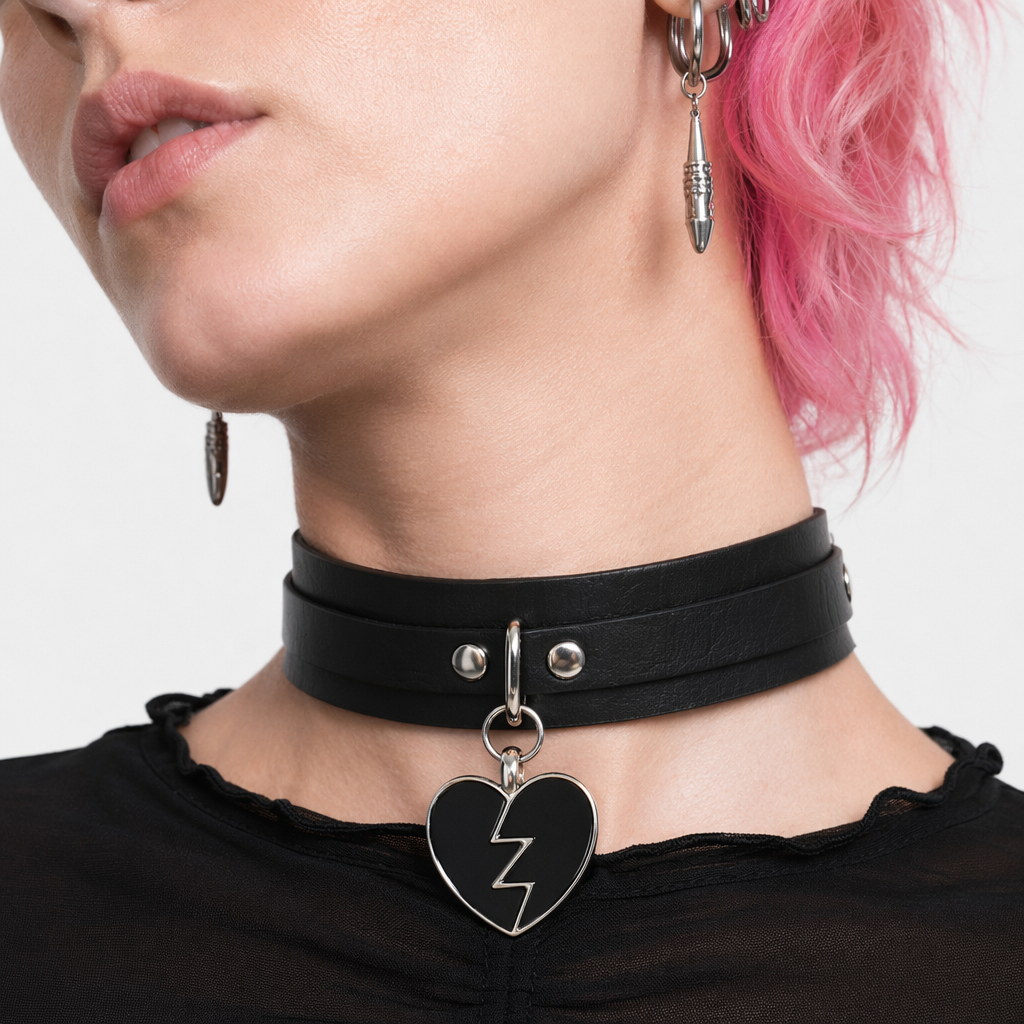 Black Goth Alt Choker Default Title