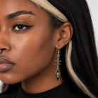 Skull Coffin Wire Earrings Default Title