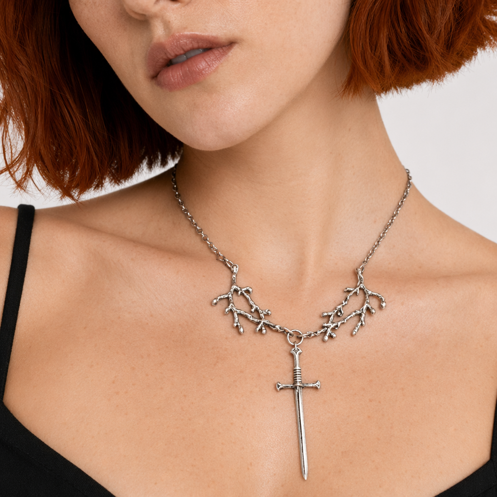 "Viking Chain Sword Pendant Necklace" Default Title