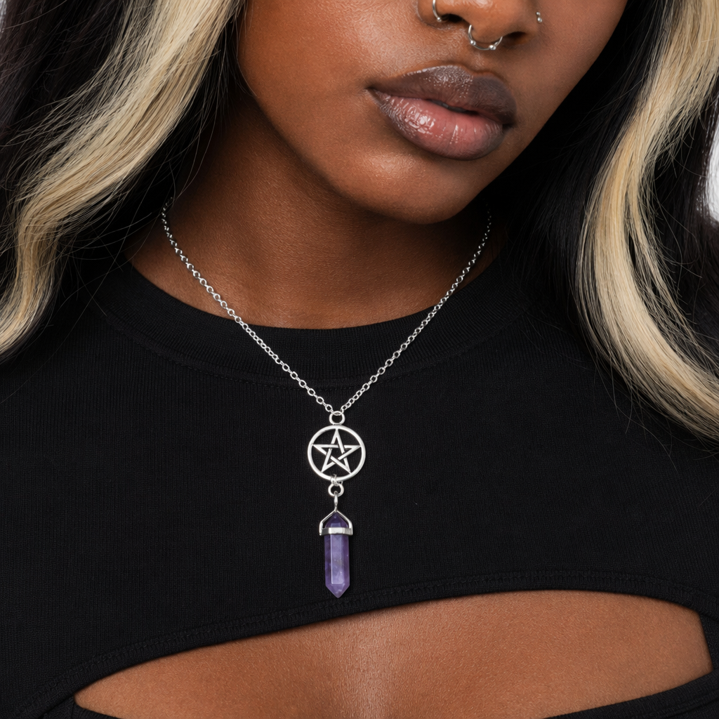 Pentagram Necklace - Assorted Colors. 1