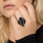 Black Steel Coffin Ring 9