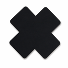 20 Pcs Black Cross Shape Self-Adhesive Nipple Pasties Default Title