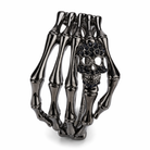 Skull Bone Bracelet gun blue crystal