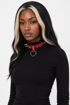 Furious Heart Choker in Black red