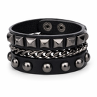 Metallic Leather Bracelets 1