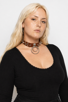 Melancholy Punk Choker brown