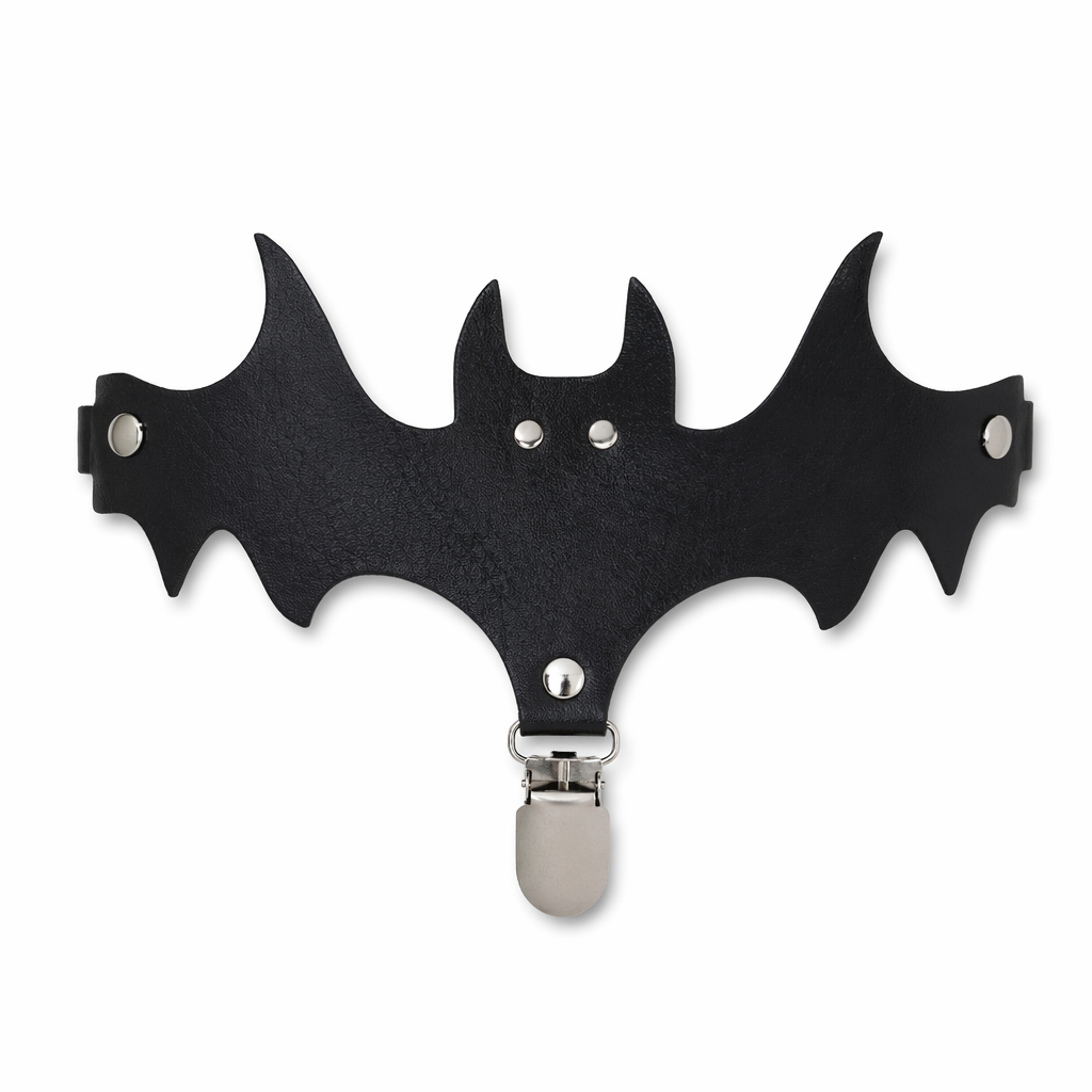 Black Goth Suspender Garter Black single 17