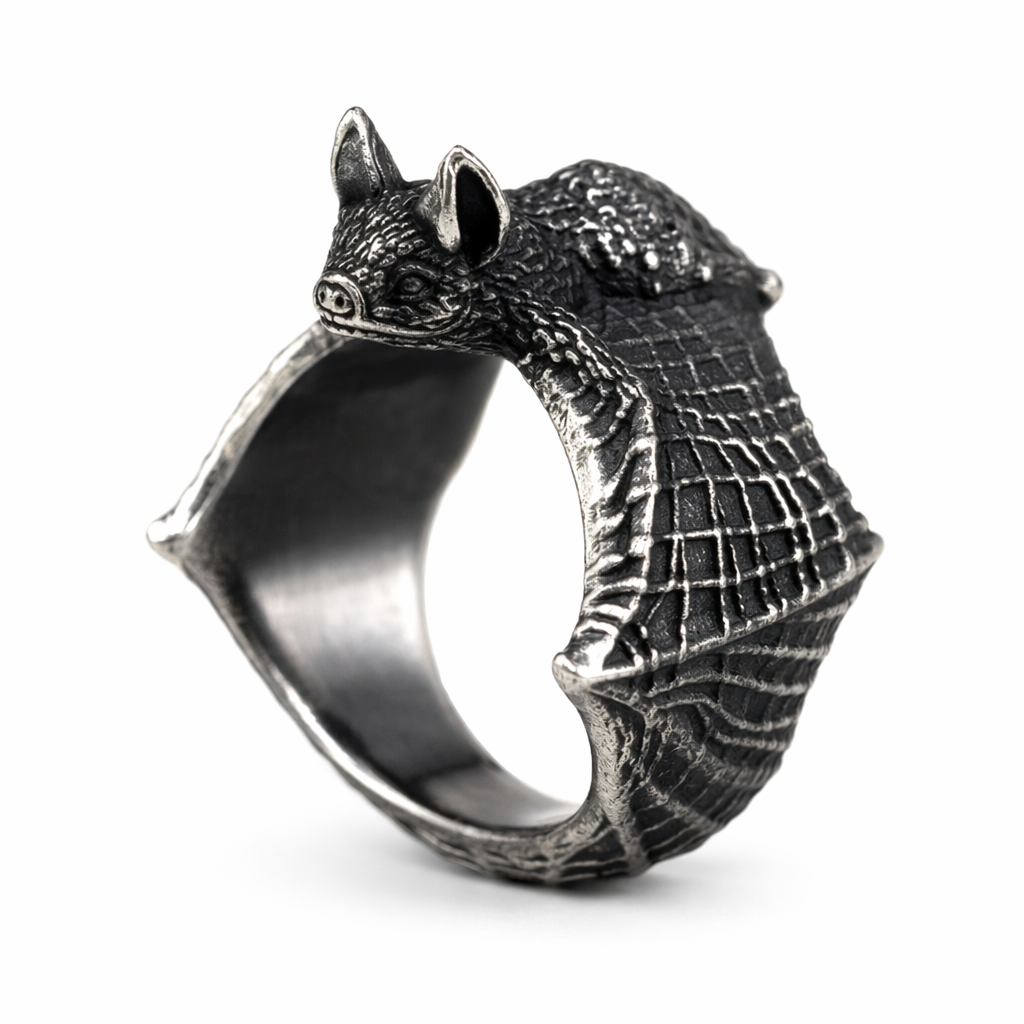 Bat Gothic Ring Default