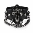 Cross Chain Bracelet - Black Default Title