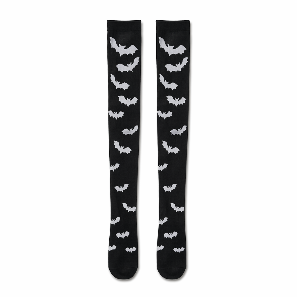 Black and White Bat Socks Default Title