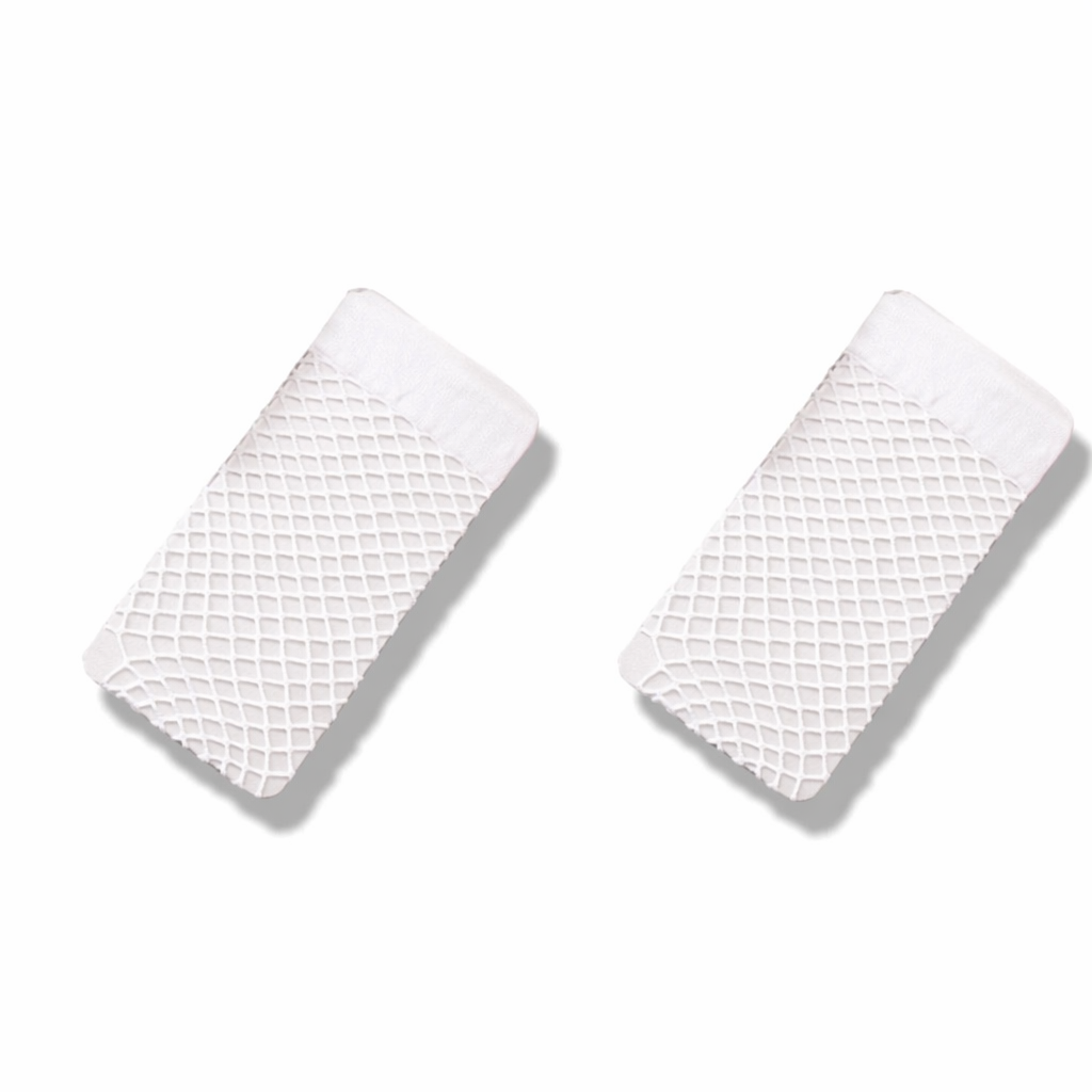 Sheer Fishnet Stockings 2 pairs of white