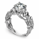 Silver Clear Stone Duo Ring 11