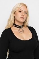 Black Spike Choker (11 Shades) Black