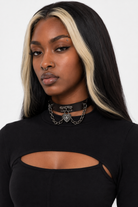 "Heart Chain Gothic Choker" Default Title