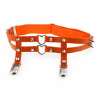 Heart Spike Garter orange