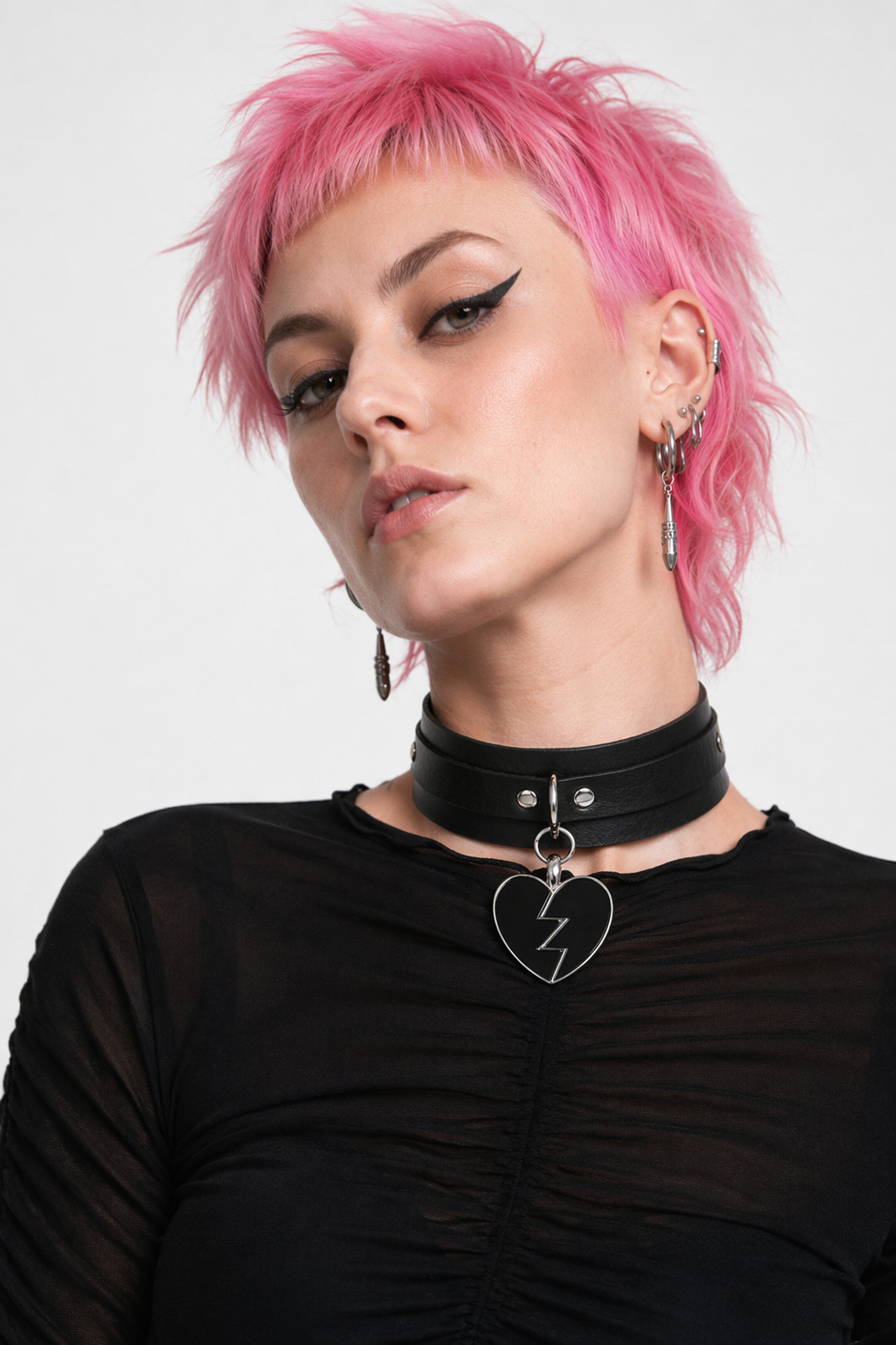 Black Goth Alt Choker Default Title