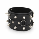 Unisex Spiked Leather Bracelet Default Title