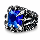 Red/Blue/Black Gothic Stone Ring 7
