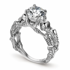 Silver Clear Stone Duo Ring 9