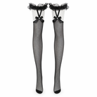 "Black/White Lolita Anime Stockings - Aletta" Black