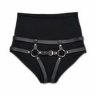 "Black PU Leather Harness Underwear - Intense" Default Title