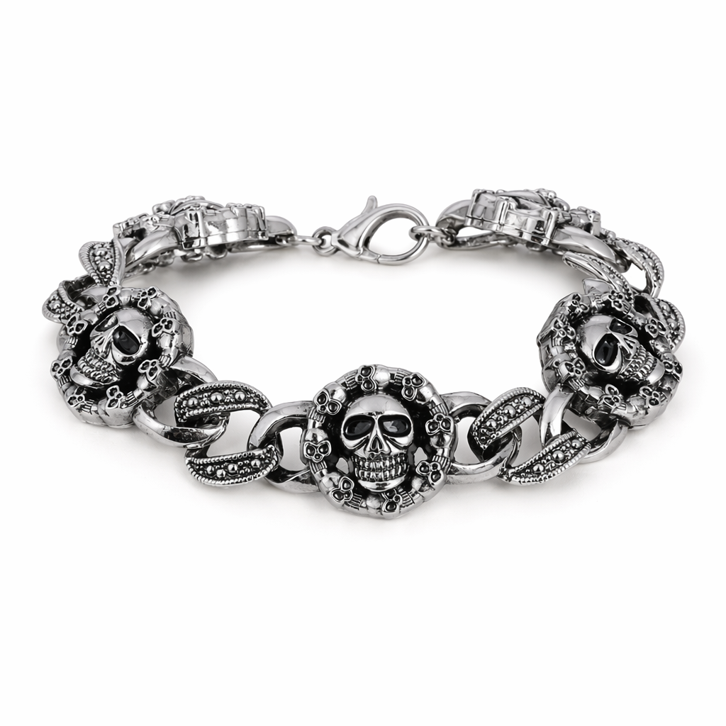 Skull Charm Bracelet Default Title