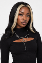 Gothic Dice Skeleton Pendant Necklace Default Title