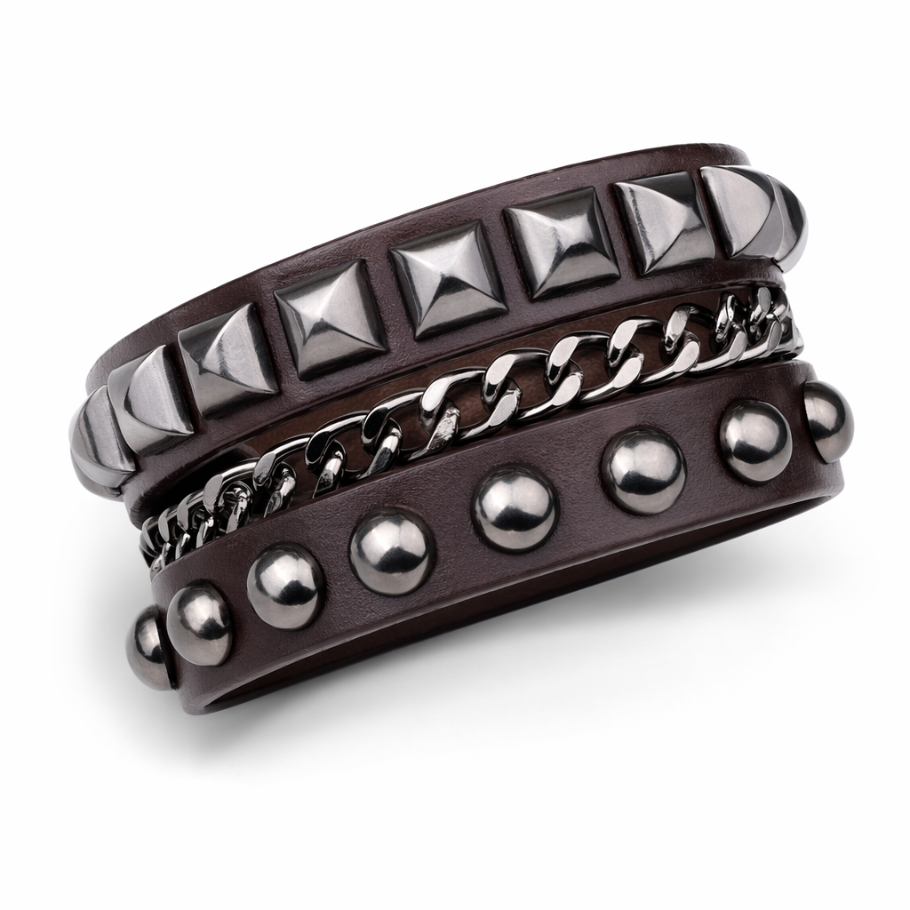 Metallic Leather Bracelets 2