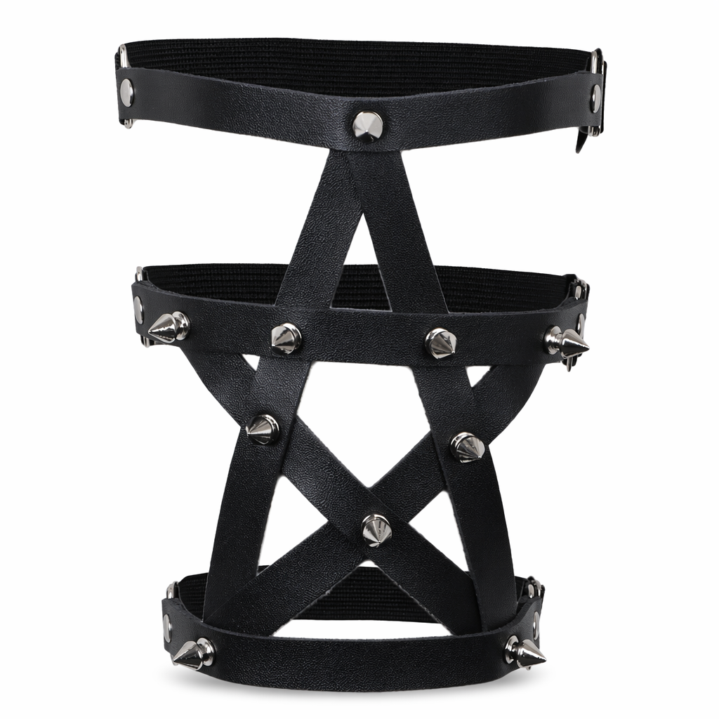 Faux Leather Leg Garter Option Default Title