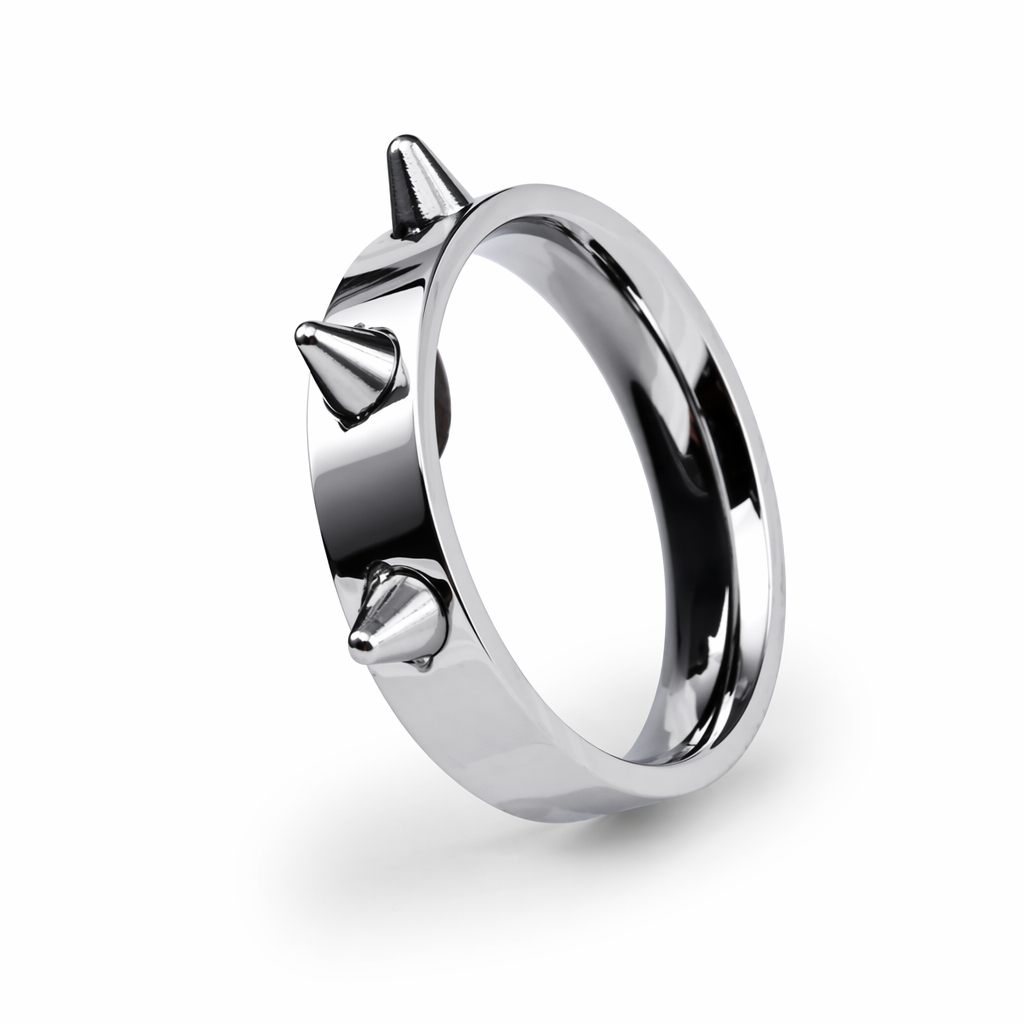 Steel spike ring 7